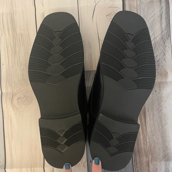 NIB Golaiman Men’s Lace Up Square Toe Oxford Dress Shoes Black Size 10 - Picture 5 of 7